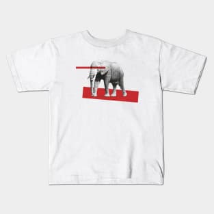 elephant behind bars Kids T-Shirt